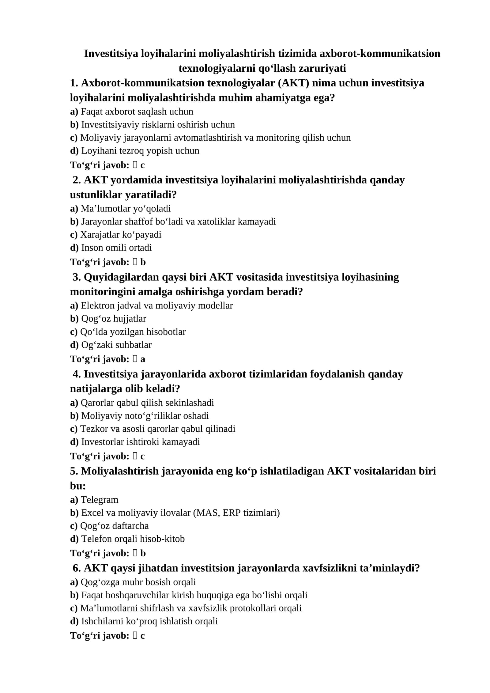 Axborot-kommunikatsion texnologiyalar
