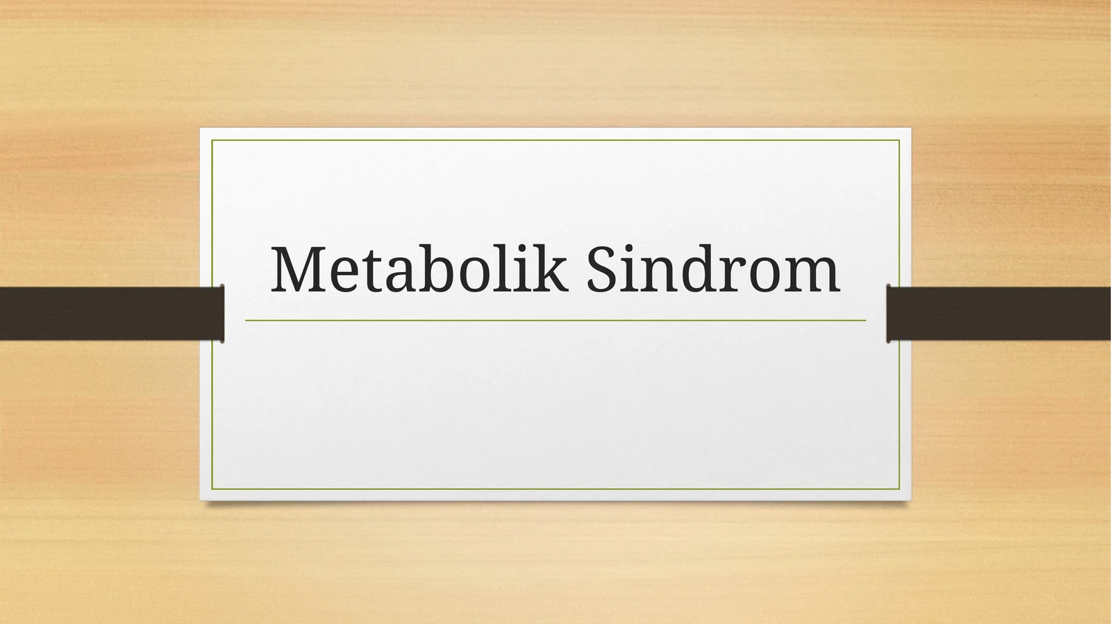 Metabolik Sindrom