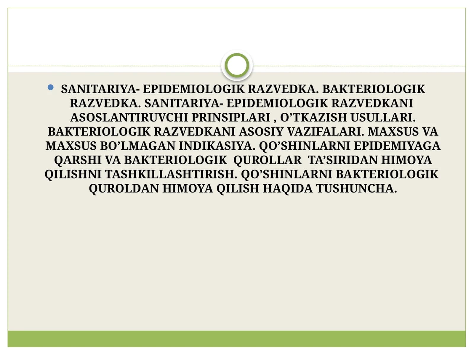 Sanitariya-epidemiologik razvedka