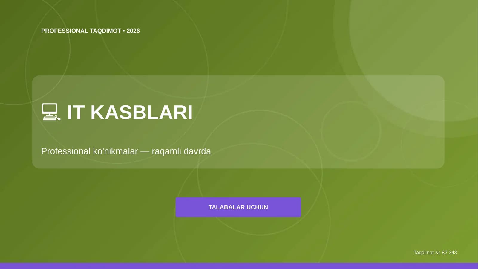 IT kasblari: Professional ko'nikmalar - raqamli davrda [Talabalar uchun]