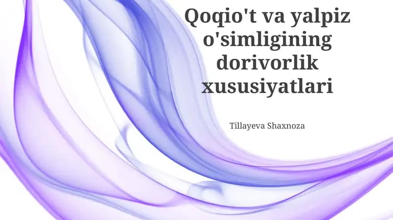 Yalpiz o'simliklar