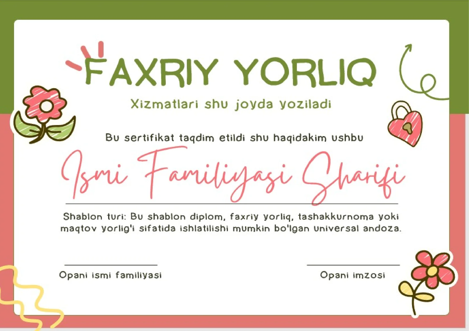 FAXRIY YORLIQ