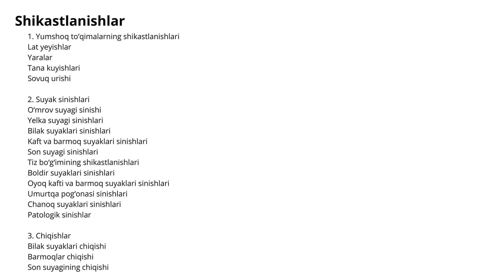 Shikastlanishlar
