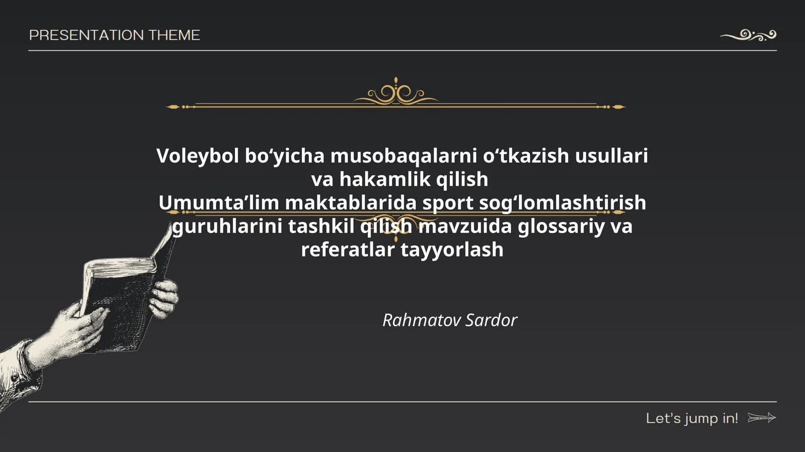 Voleybol bo‘yicha musobaqalarni o‘tkazish usullari va hakamlik qilish