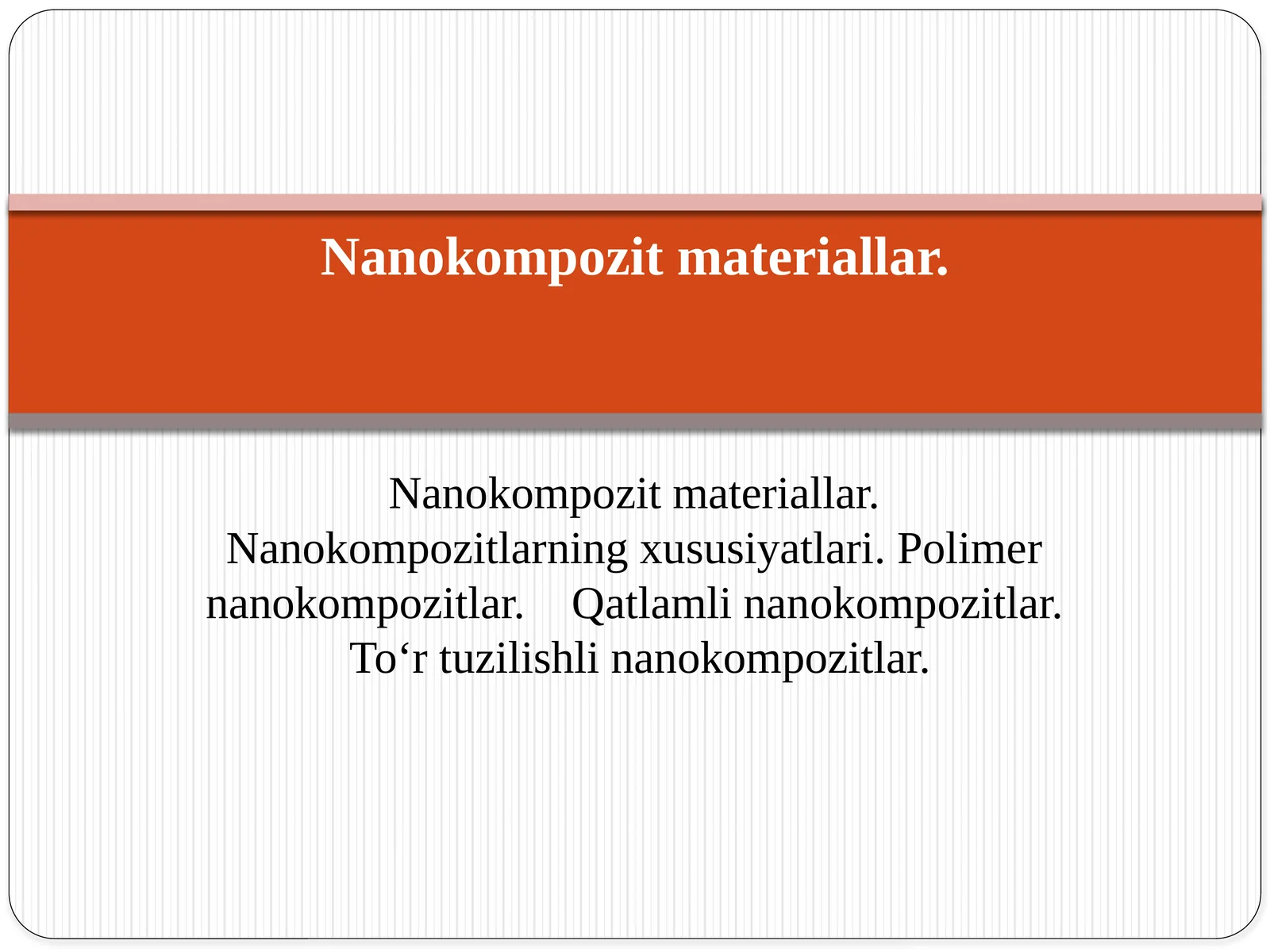 Nanokompozit materiallar