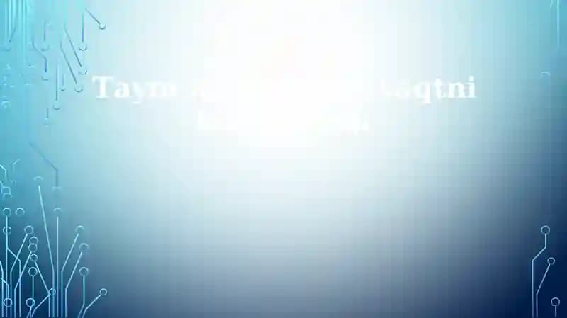 Taym menejment-vaqtni boshqarish