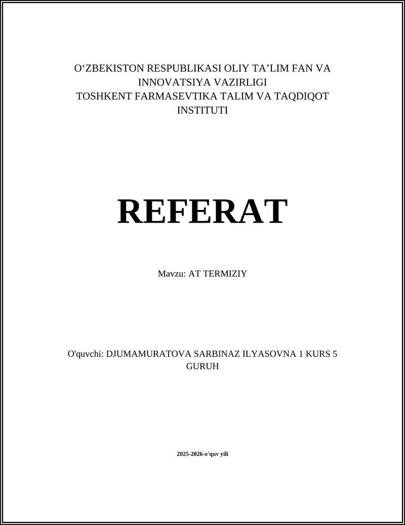 AT TERMIZIY