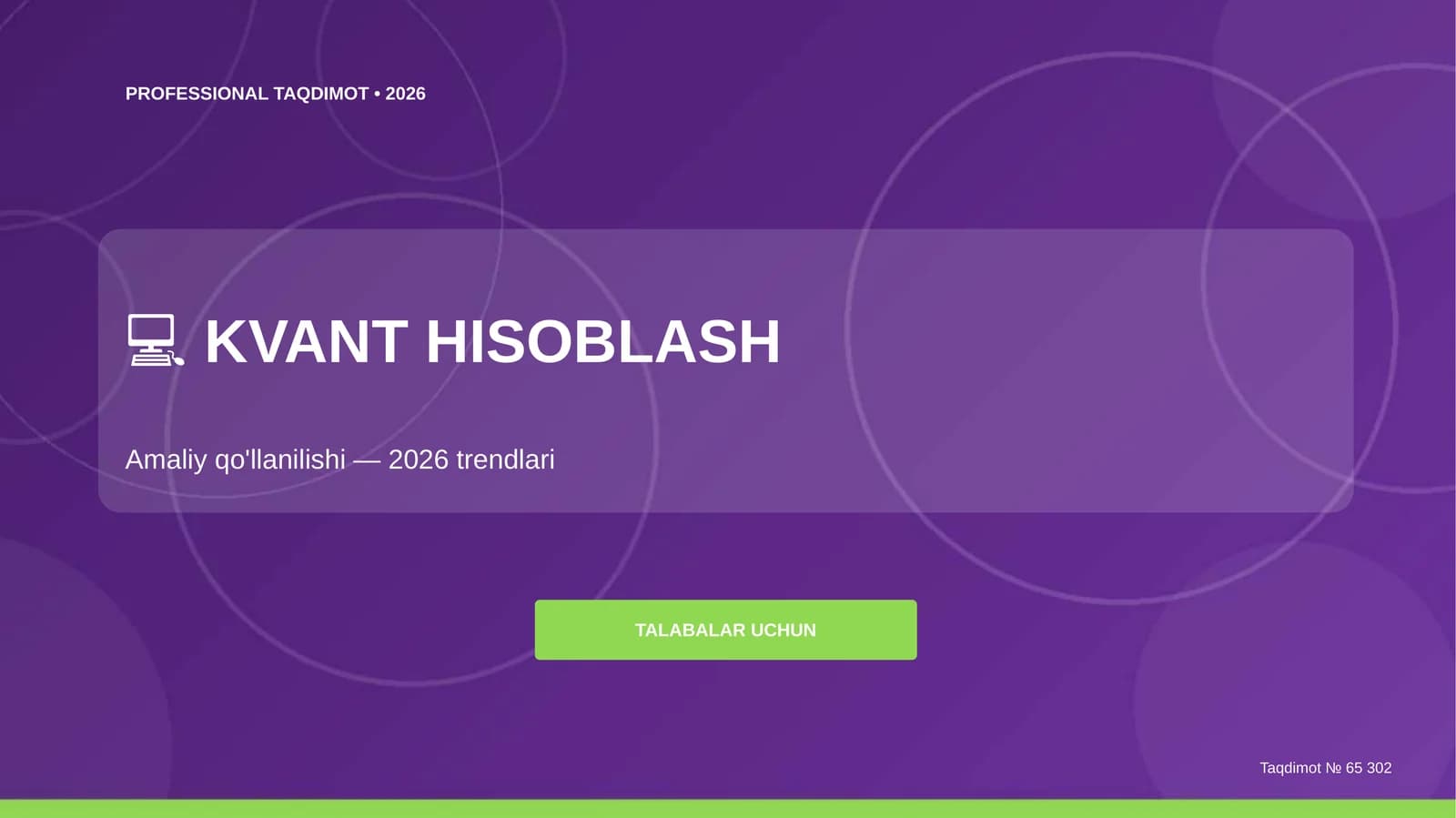 KVANT HISOBLASH