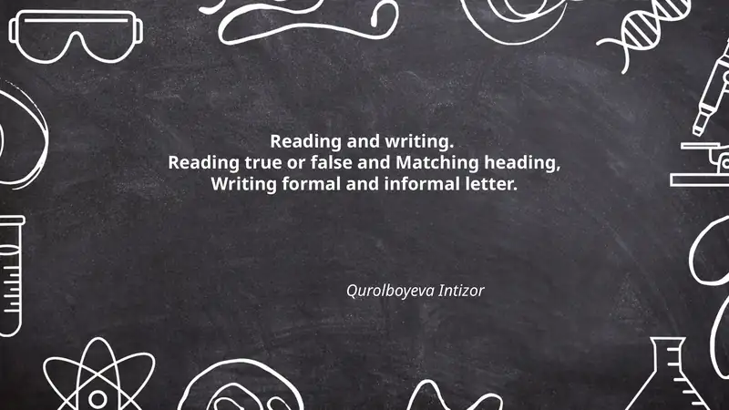 Reading and Writing
