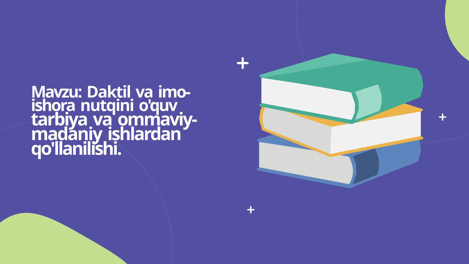 Daktil va imo-ishora nutqi