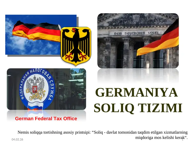 GERMANIYA SОLIQ TIZIMI