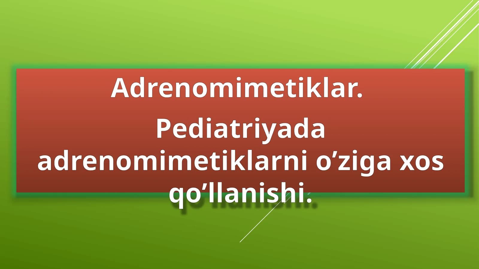 Adrenomimetiklar