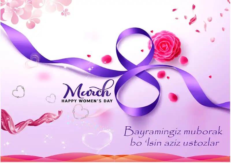 8-mart bayarmi tabriknoma flayer word variantda