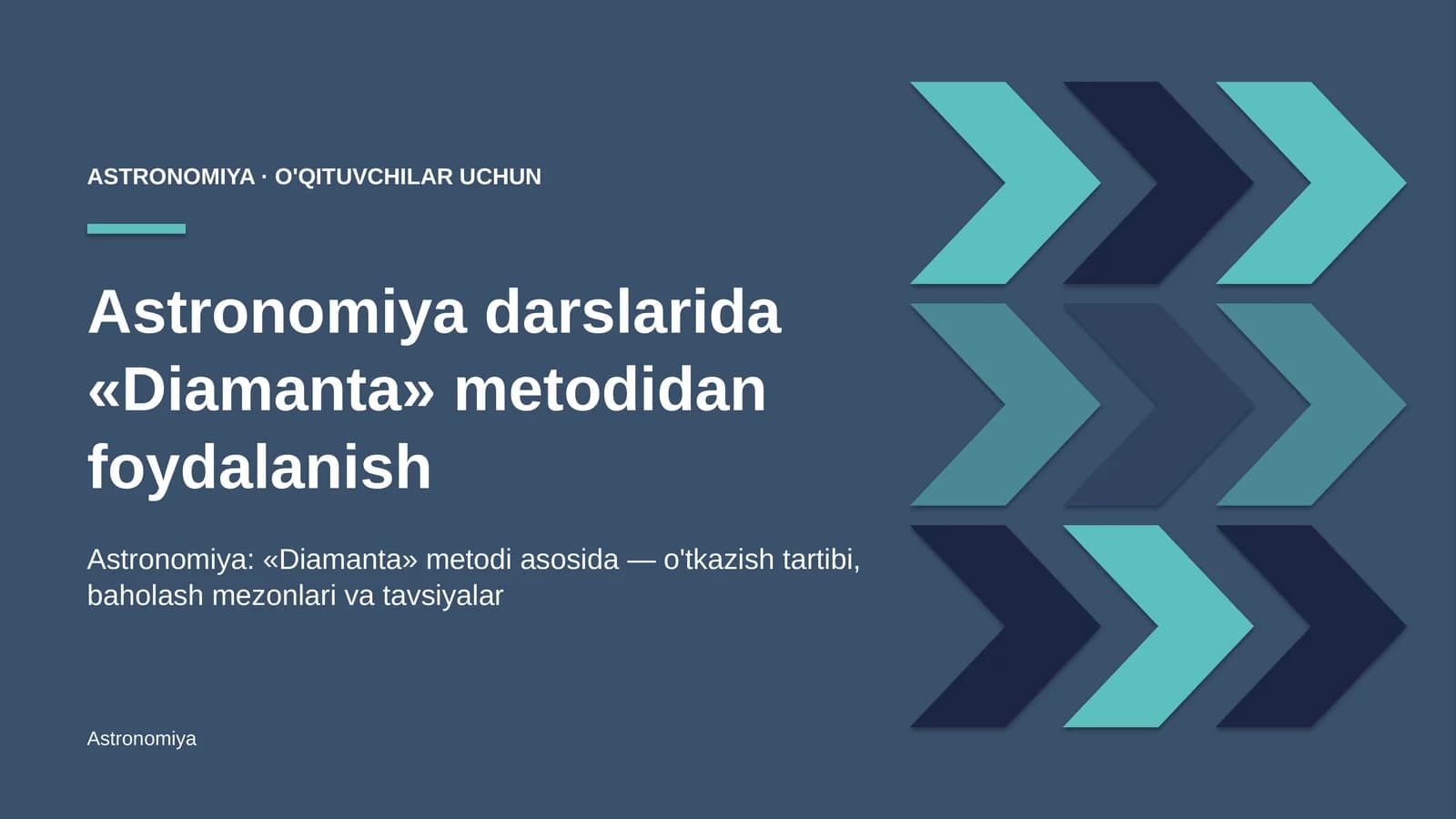 astronomiya darslarida diamanta metodidan foydalanish 8495