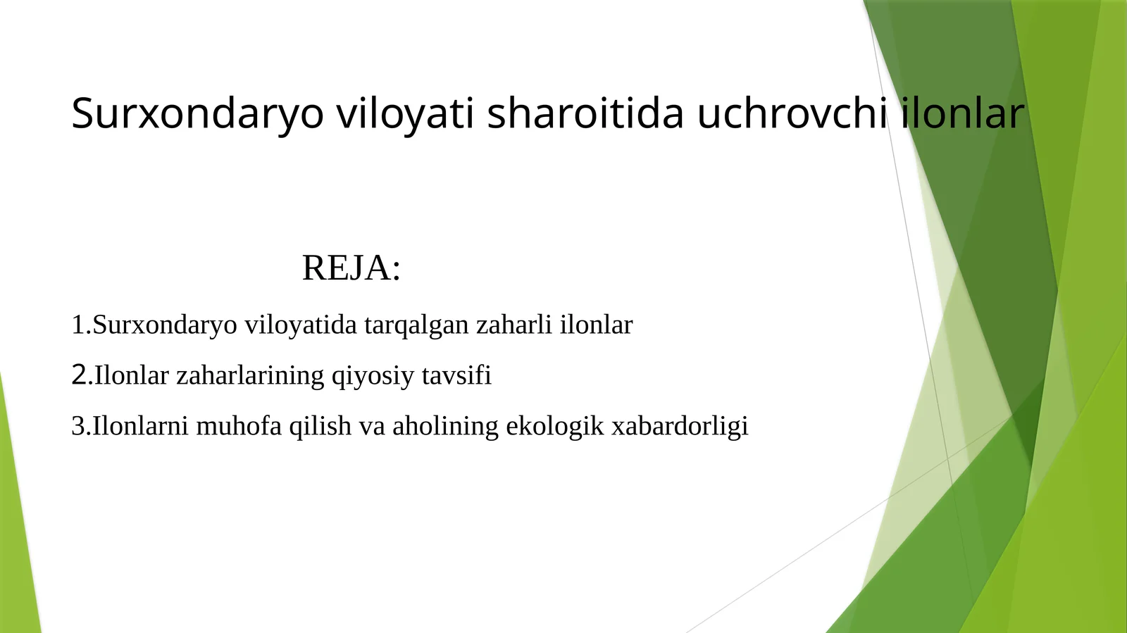 Ilonlar va zaharlar