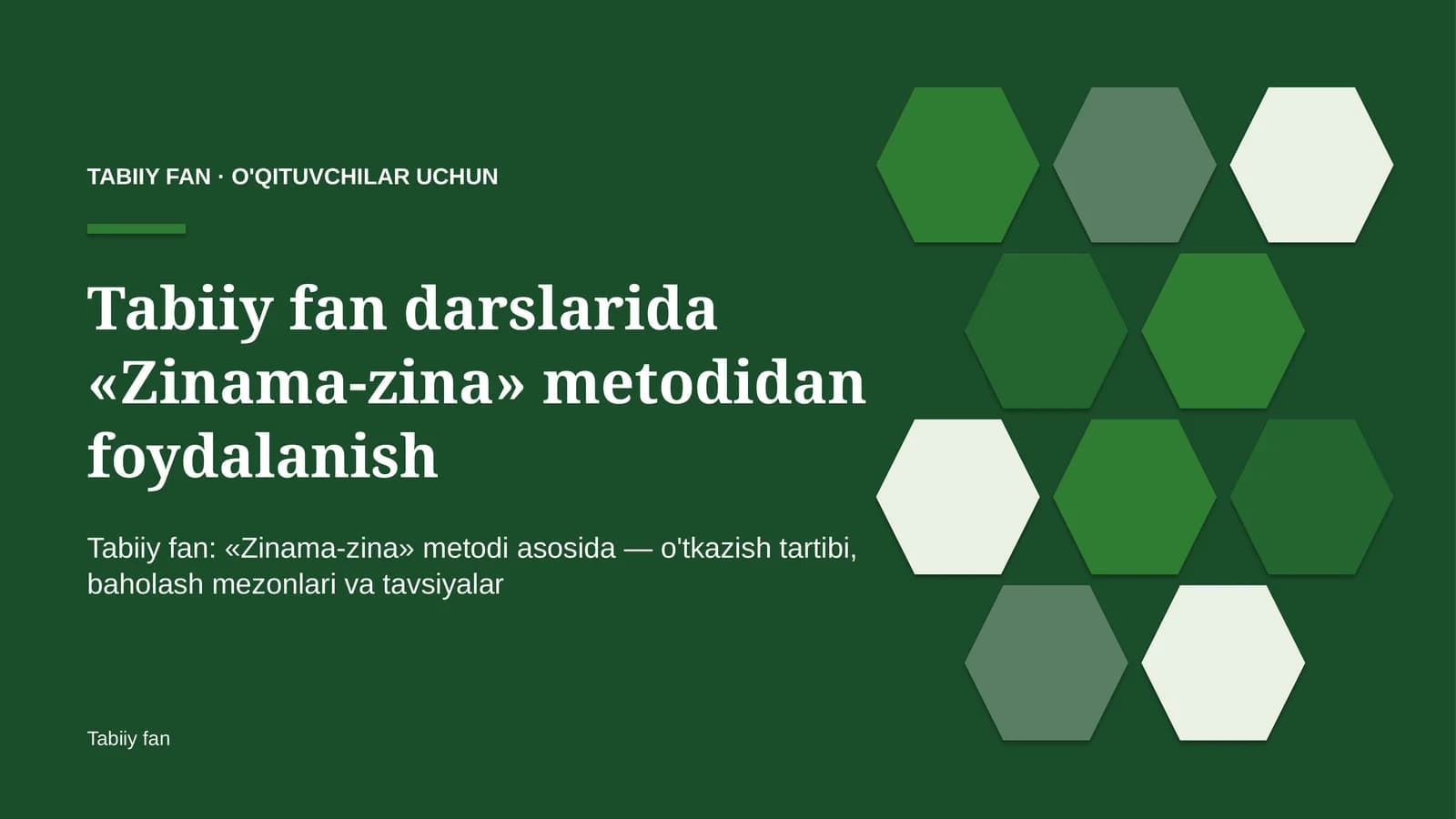 tabiiy fan darslarida zinama zina metodidan foydalanish 6893