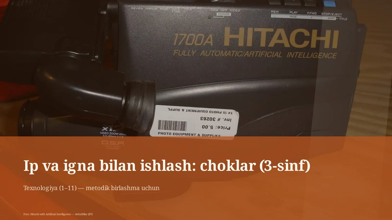 Ip va igna bilan ishlash: choklar (3-sinf)