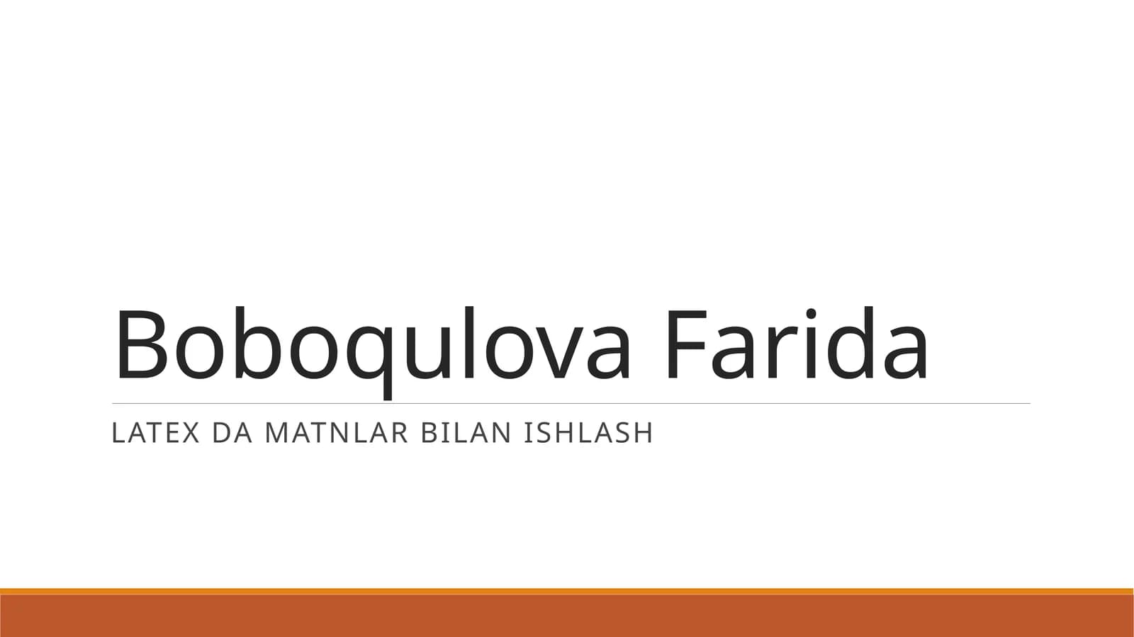 Kvadratik formalarni bilanishlash