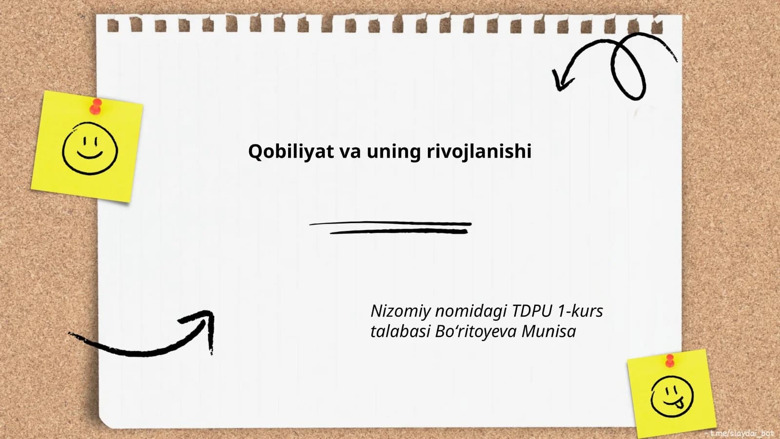 Qobiliyat va uning rivojlanishi