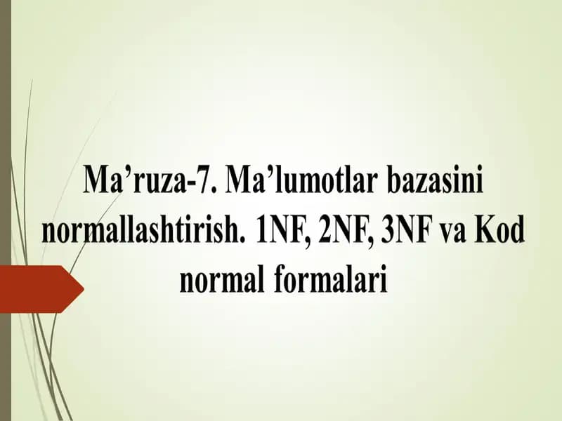 Kodnormal formalari