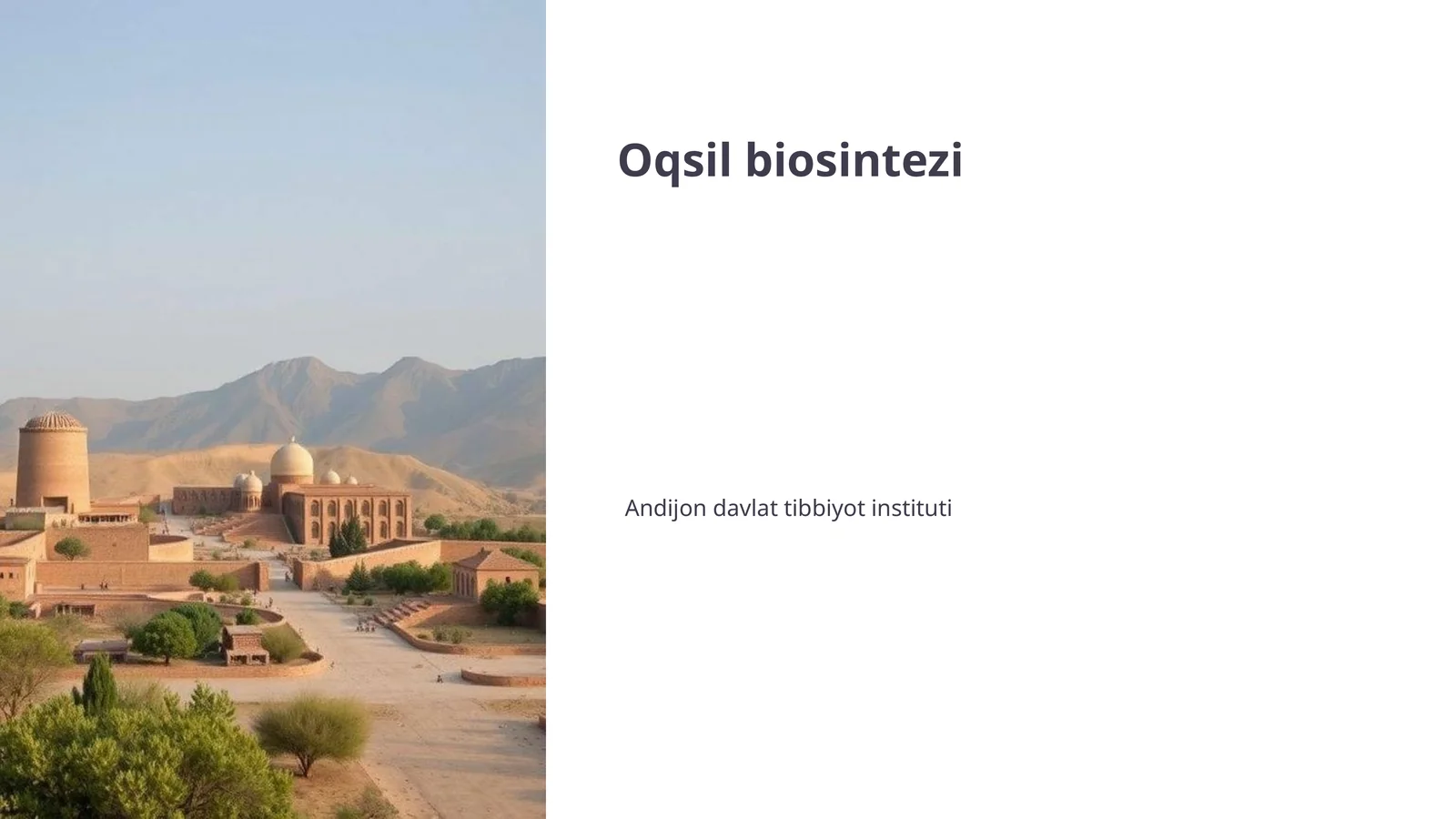 Oqsil biosintezi