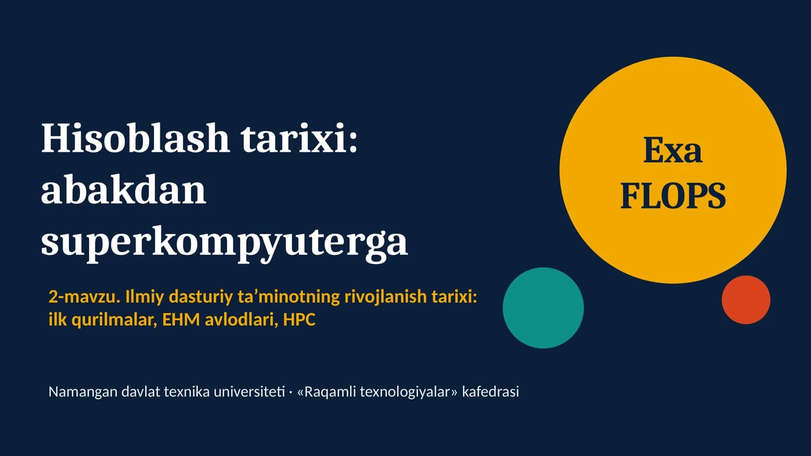 Hisoblash tarixi: abakdan superkompyuterga