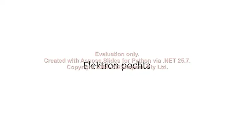 Elektron pochta