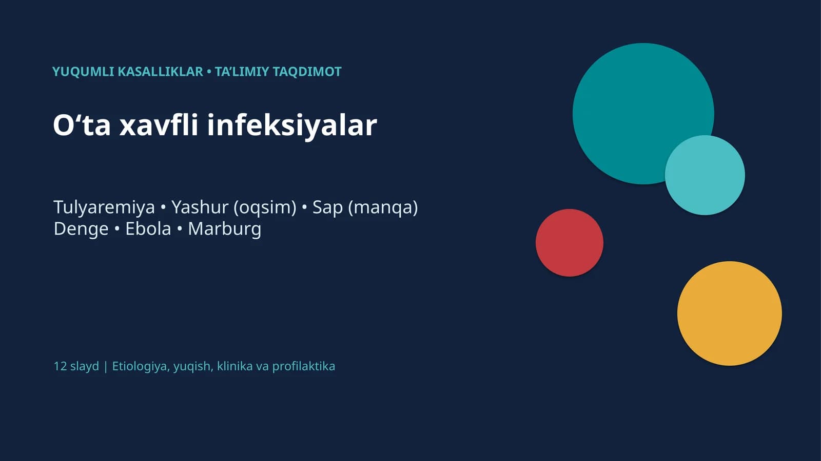 O‘ta xavfli infeksiyalar