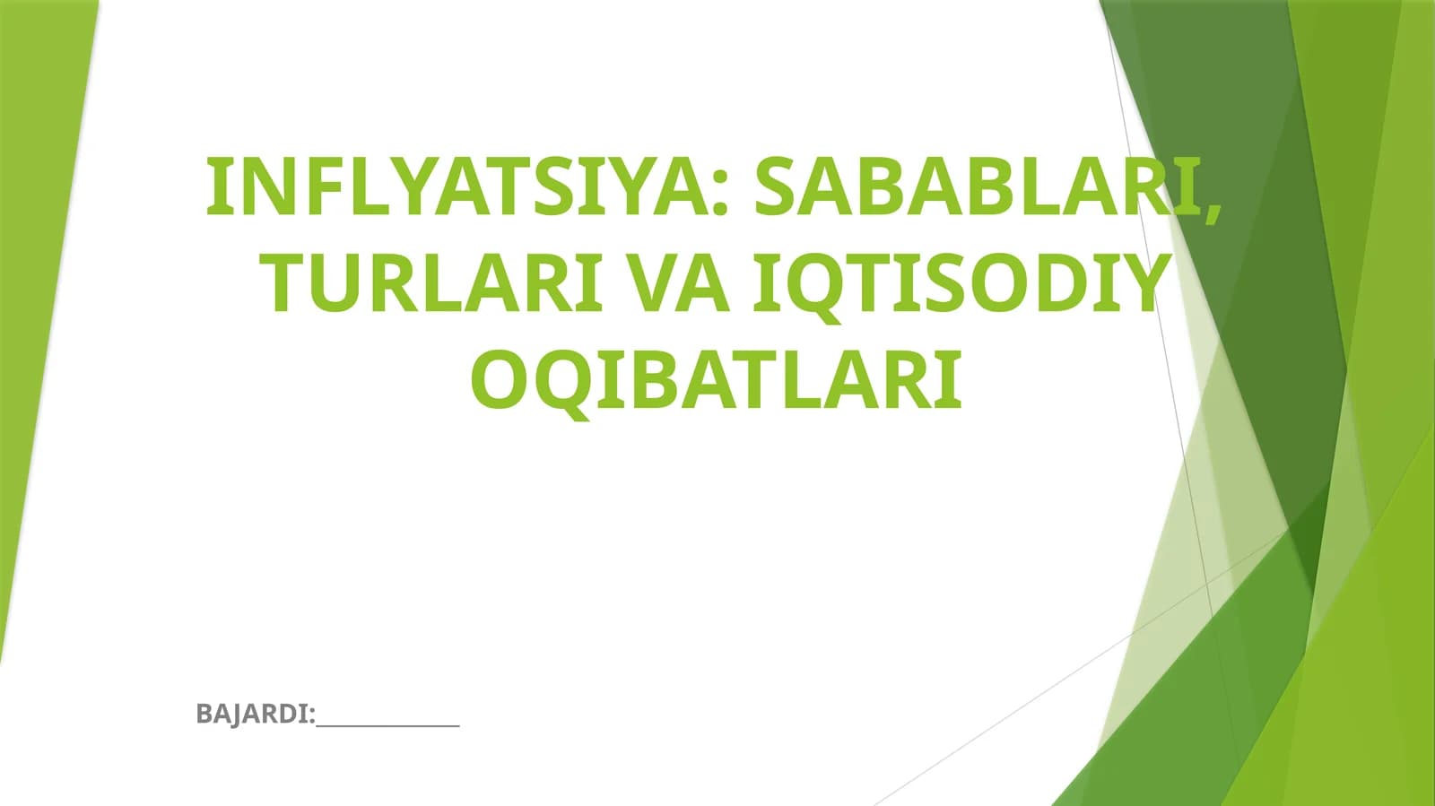 Inflyatsiya: Sabablari, Turlari va Iqtisodiy Oqibatlari