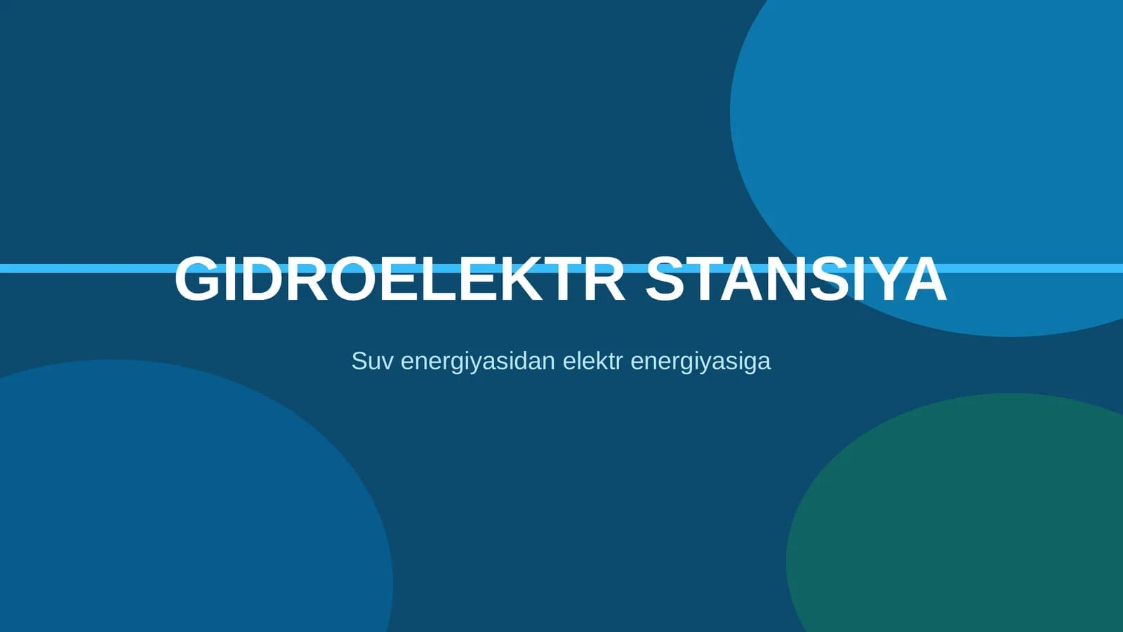 GIDROELEKTR STANSIYA