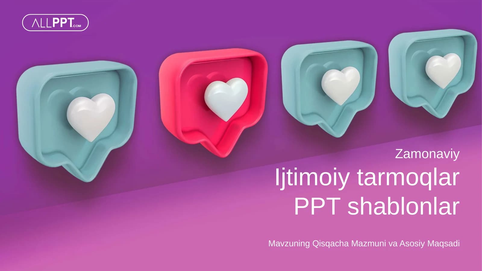 Ijtimoiy Tarmoqlar Tizimi va Global Muloqot Taqdimoti (48 Slayd)