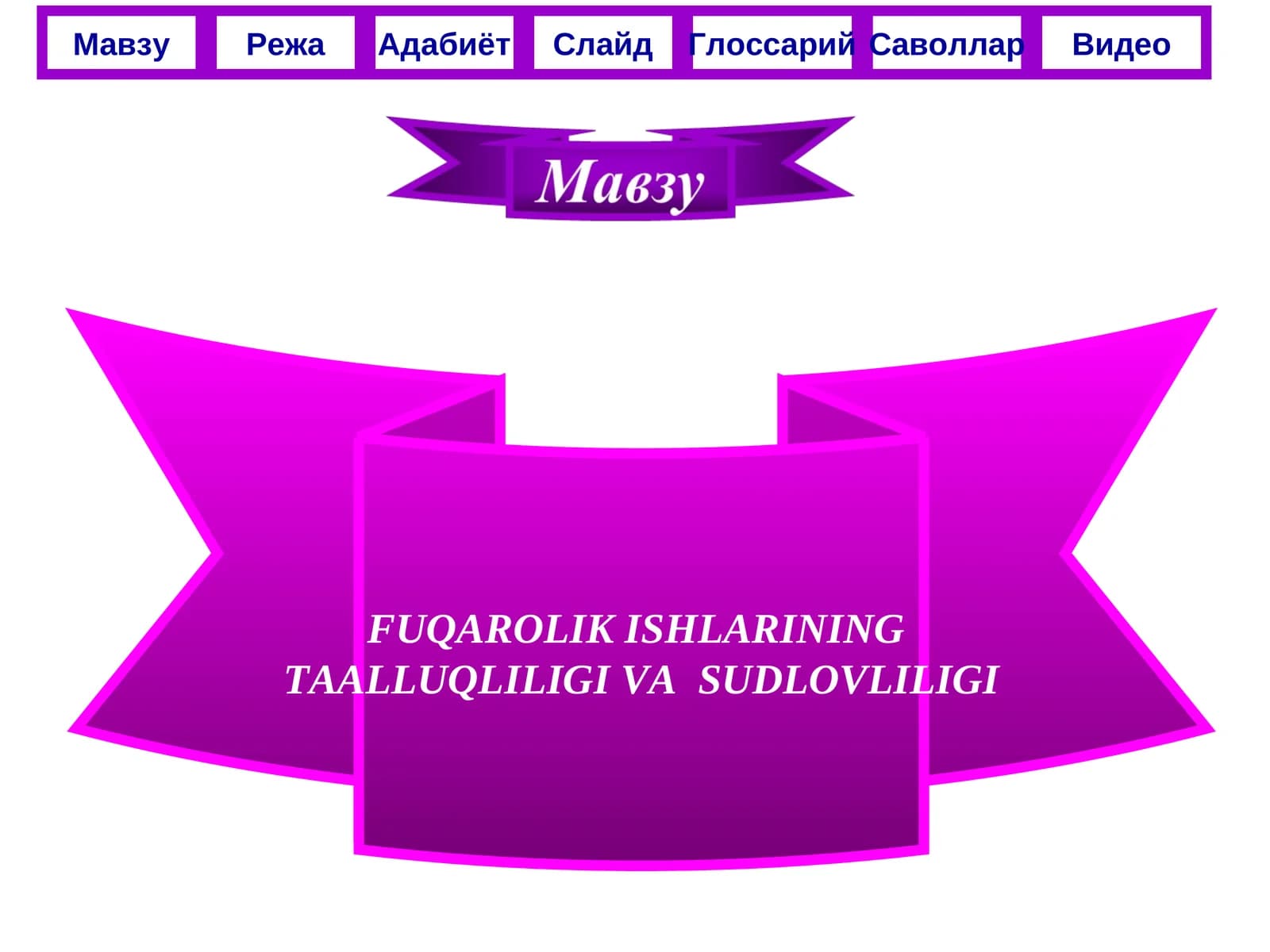 FUQAROLIK ISHLARINING TAALLUQLILIGI VA SUDLOVLILIGI