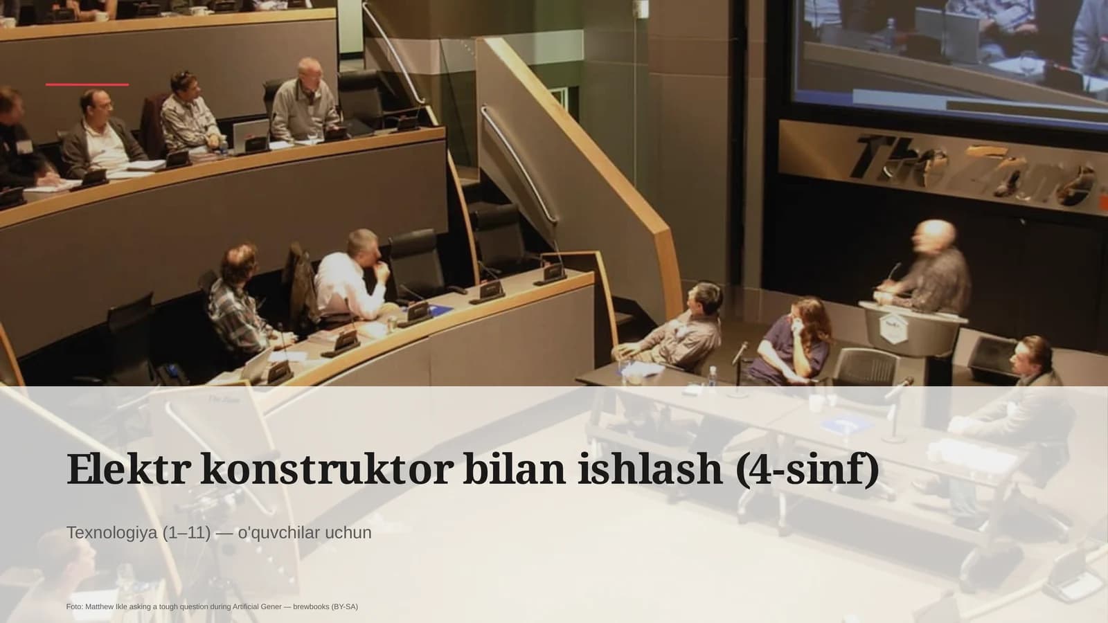 Elektr konstruktor bilan ishlash (4-sinf)