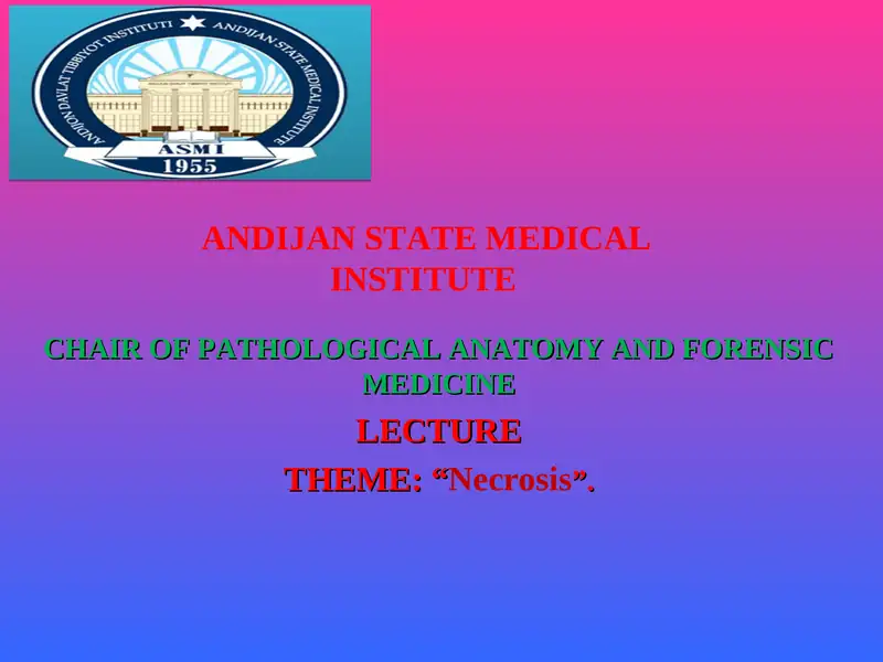 NECROSIS Lecture