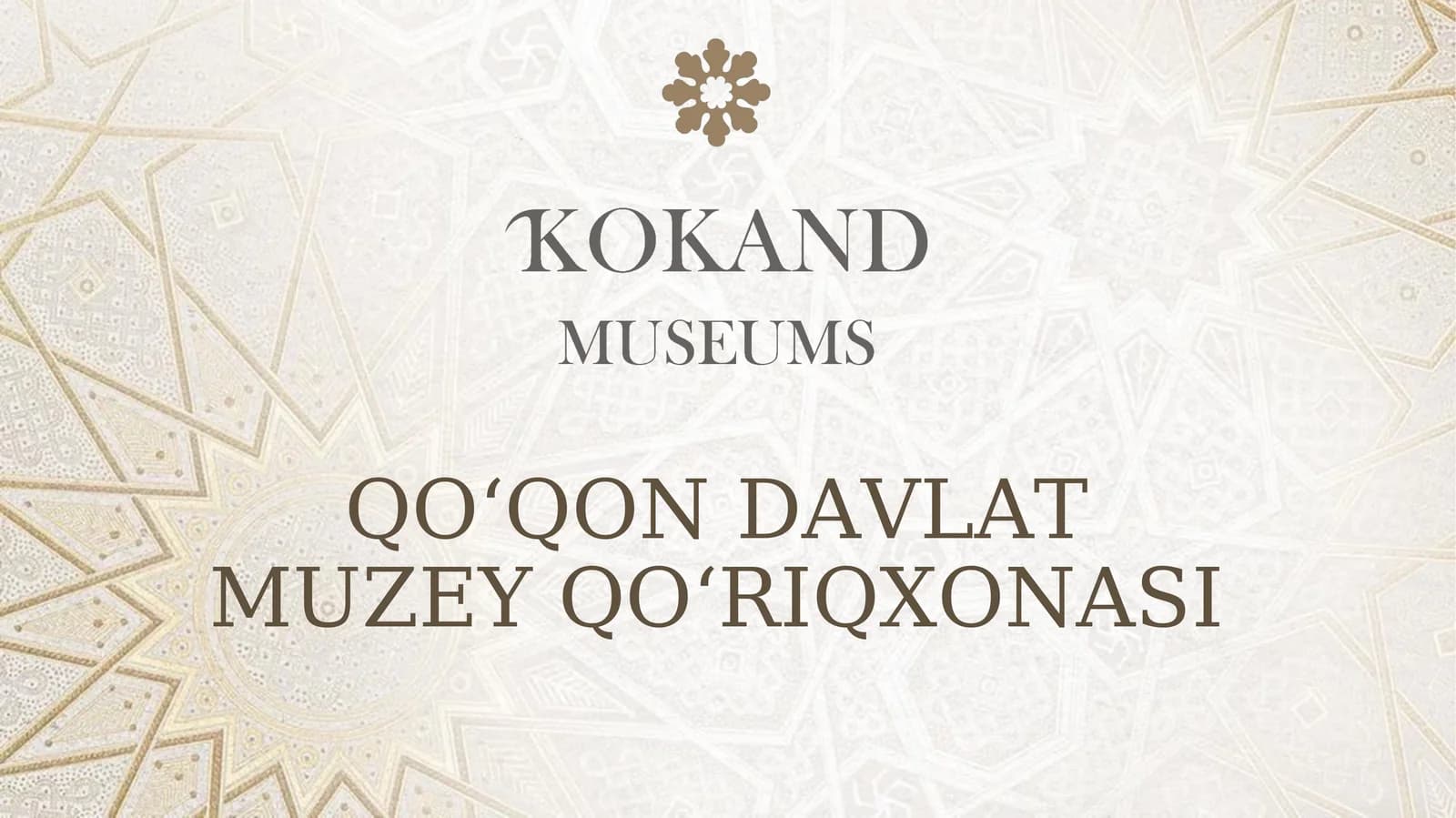 QO‘QON DAVLAT MUZEY QO‘RIQXONASI