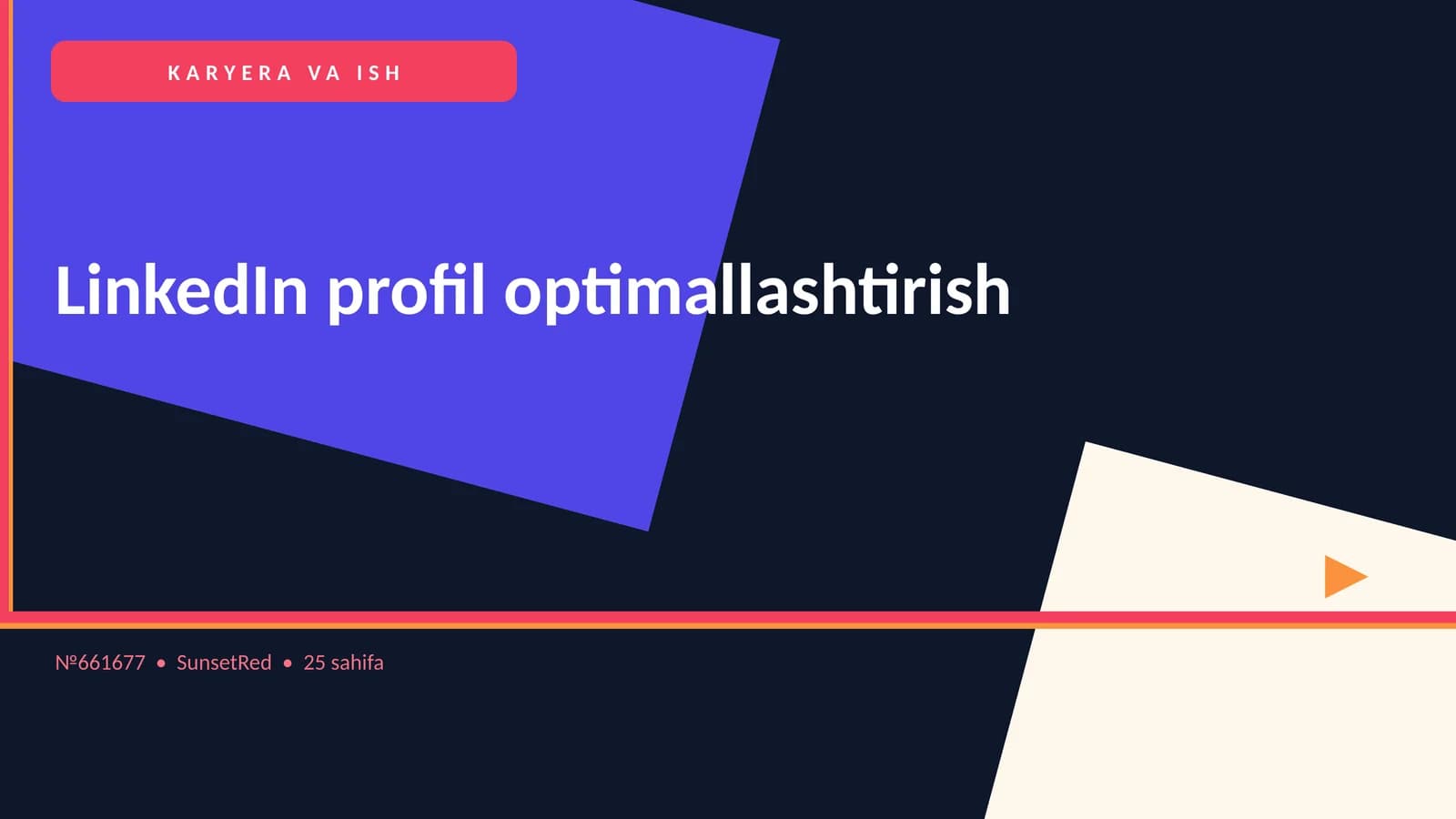 LinkedIn profil optimallashtirish