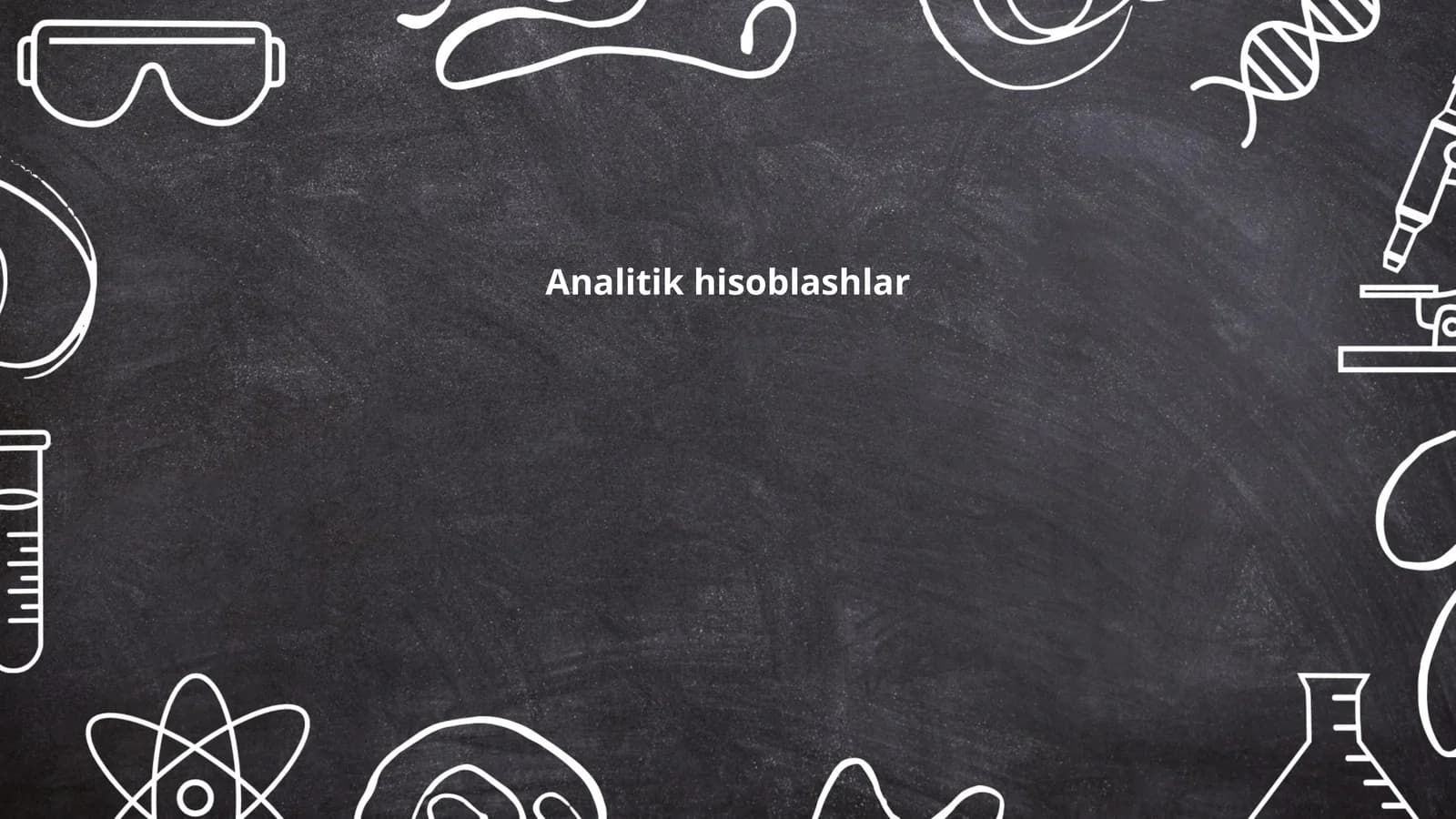 Analitik hisoblashlar