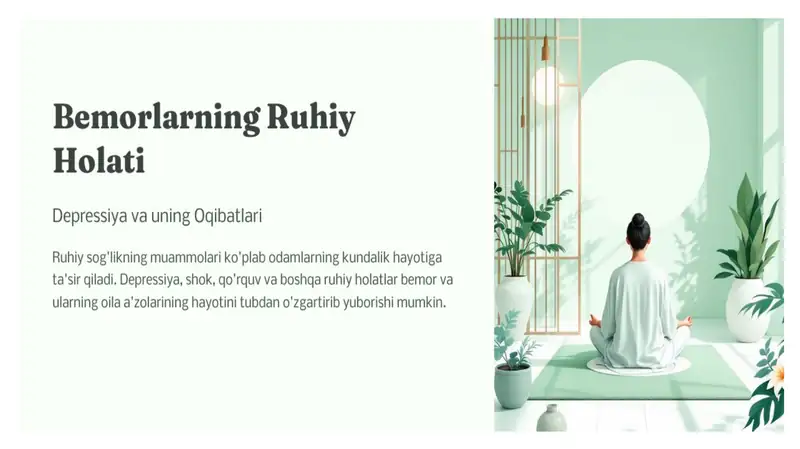 Bemorlarning ruhiy holati