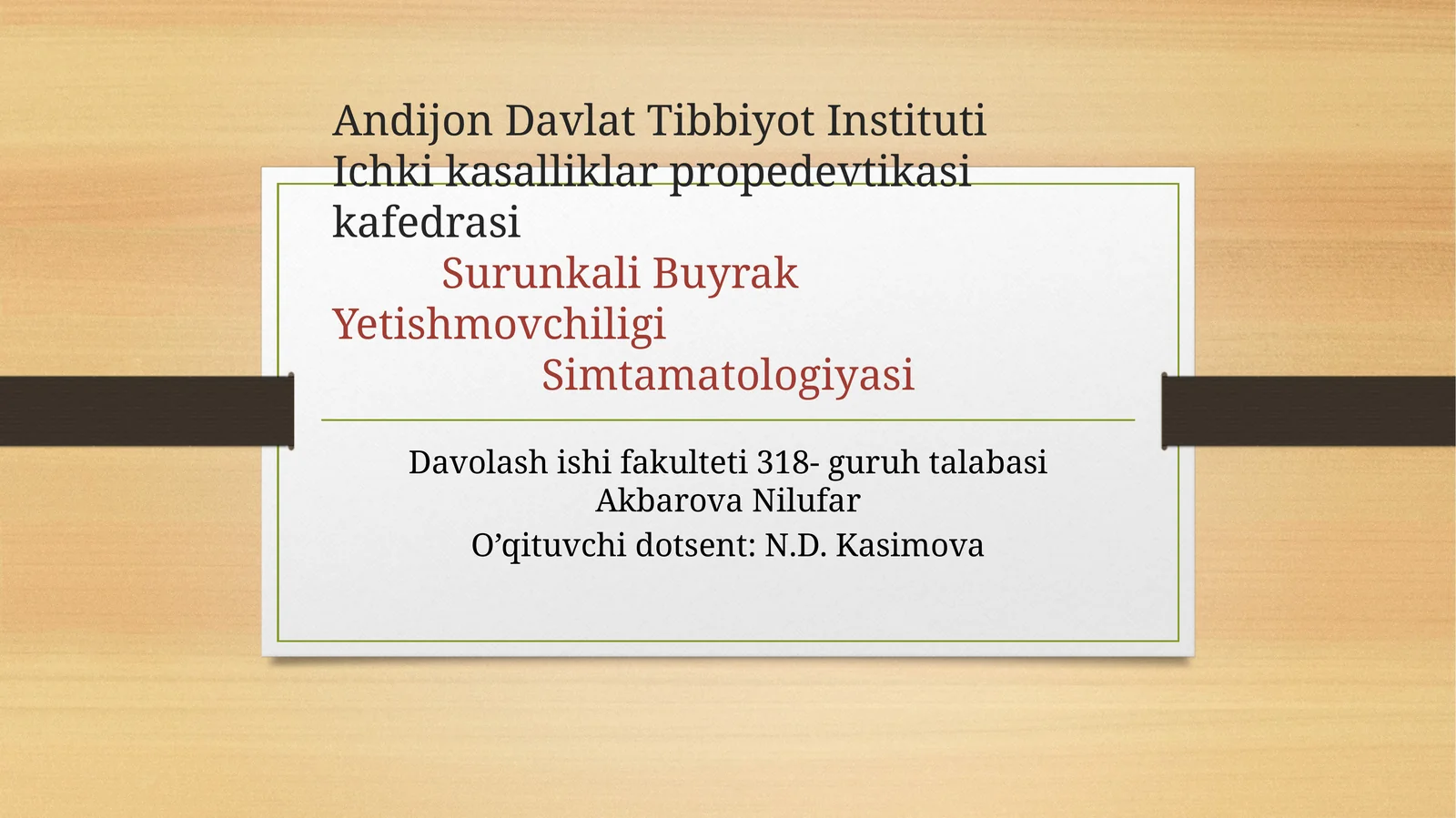 Surunkali buyrak yetishmovchiligi