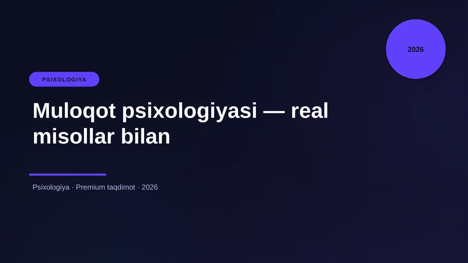 Muloqot psixologiyasi — real misollar bilan