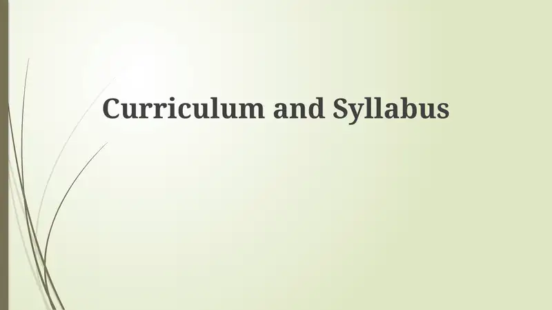 Syllabus Structure: Practical Implications and Applications