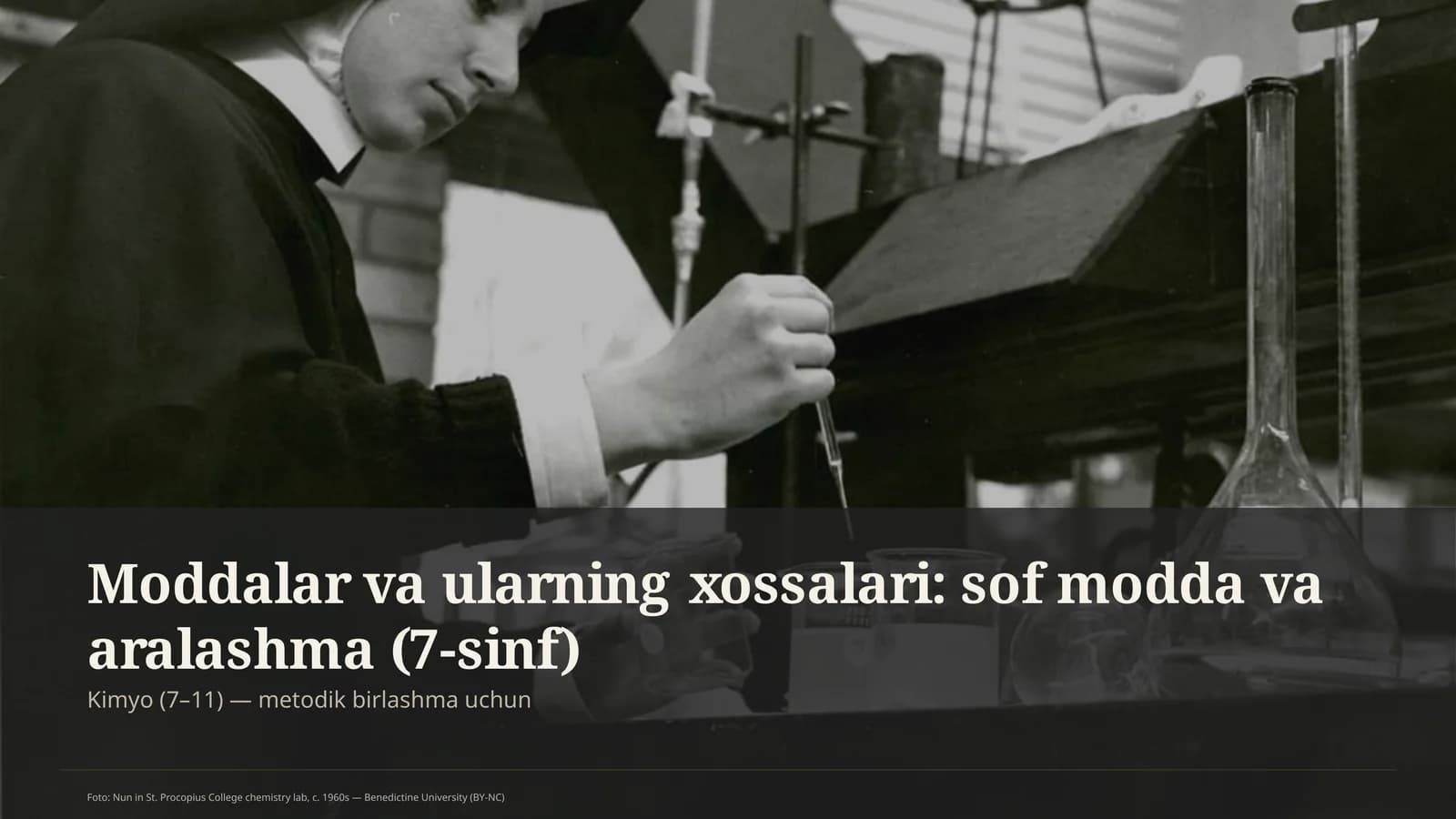 Moddalar va ularning xossalari: sof modda va aralashma (7-sinf)