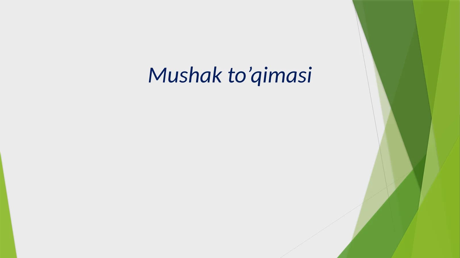 Mushak to’qimasi