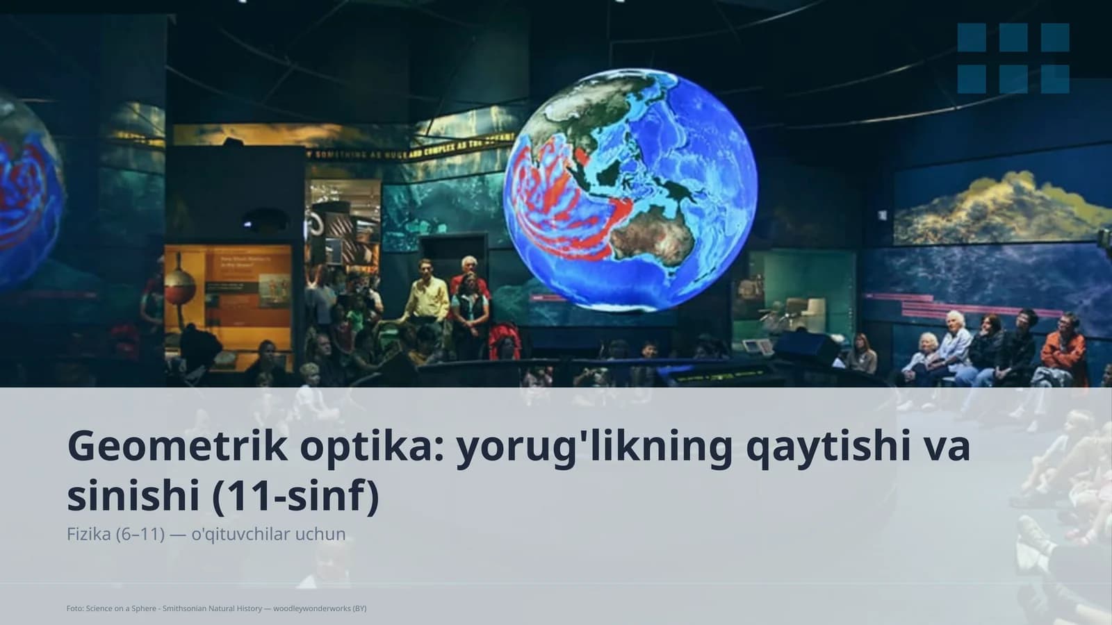 Geometrik optika: yorug'likning qaytishi va sinishi (11-sinf)