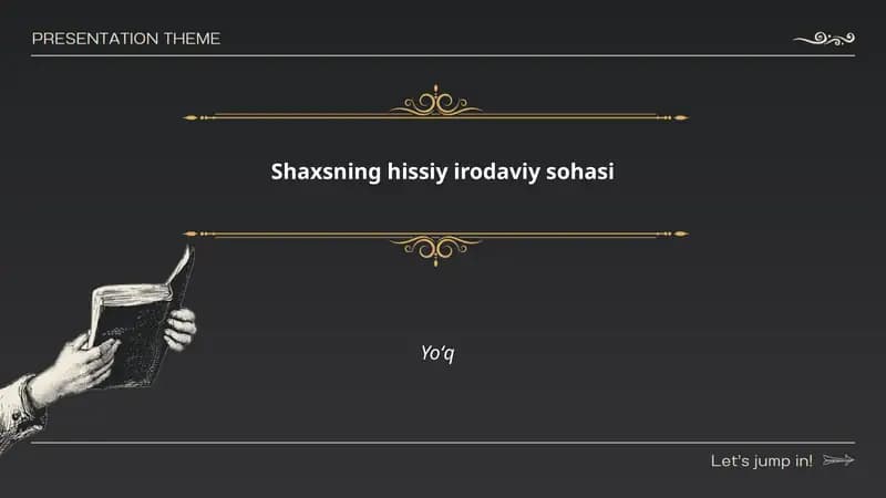 Shaxsning hissiy irodaviy sohasi
