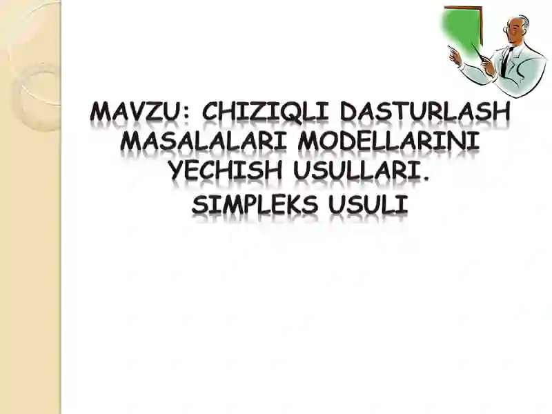 Simpleks usuli