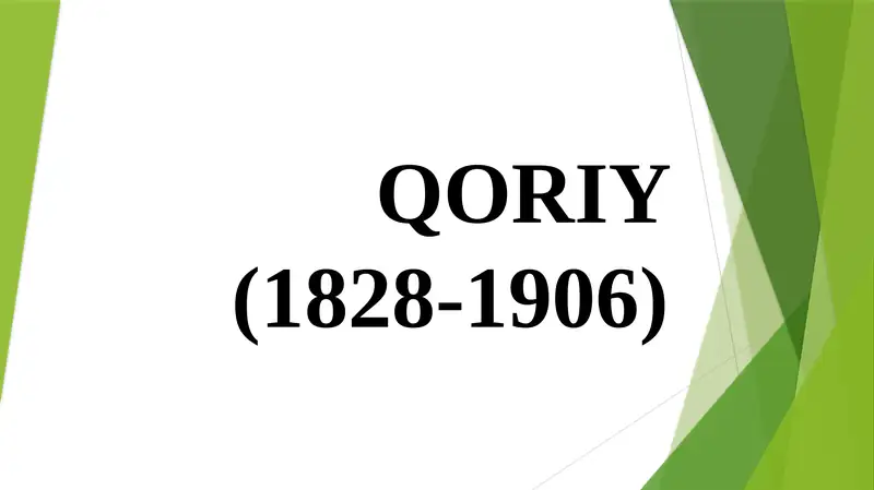 QORIY (1828-1906)