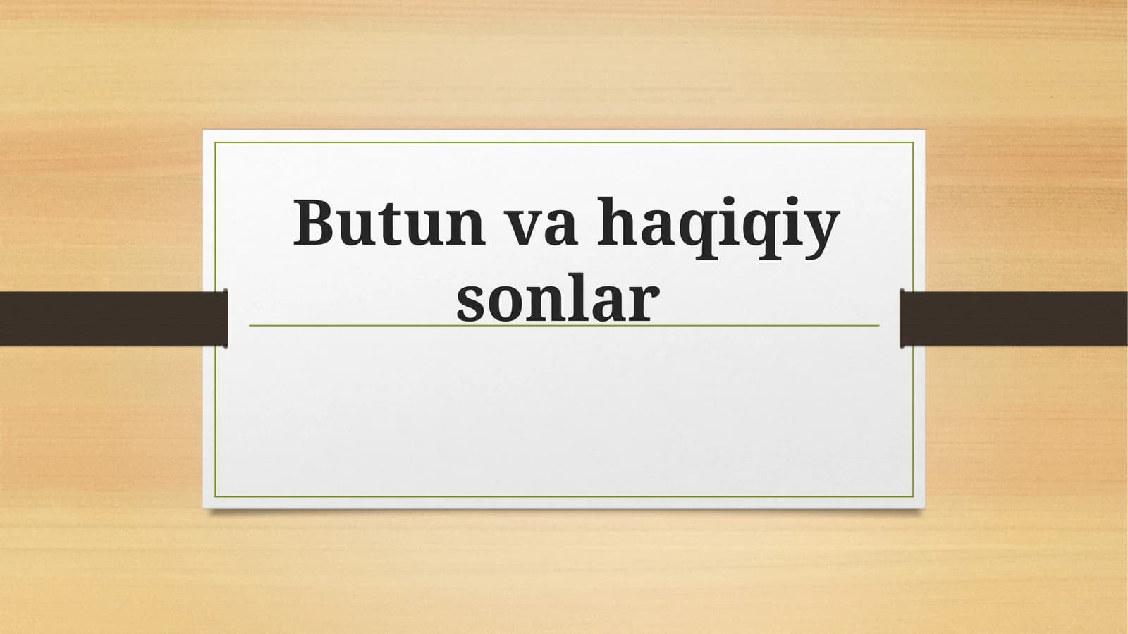 Butunvahaqiqiysonlar
