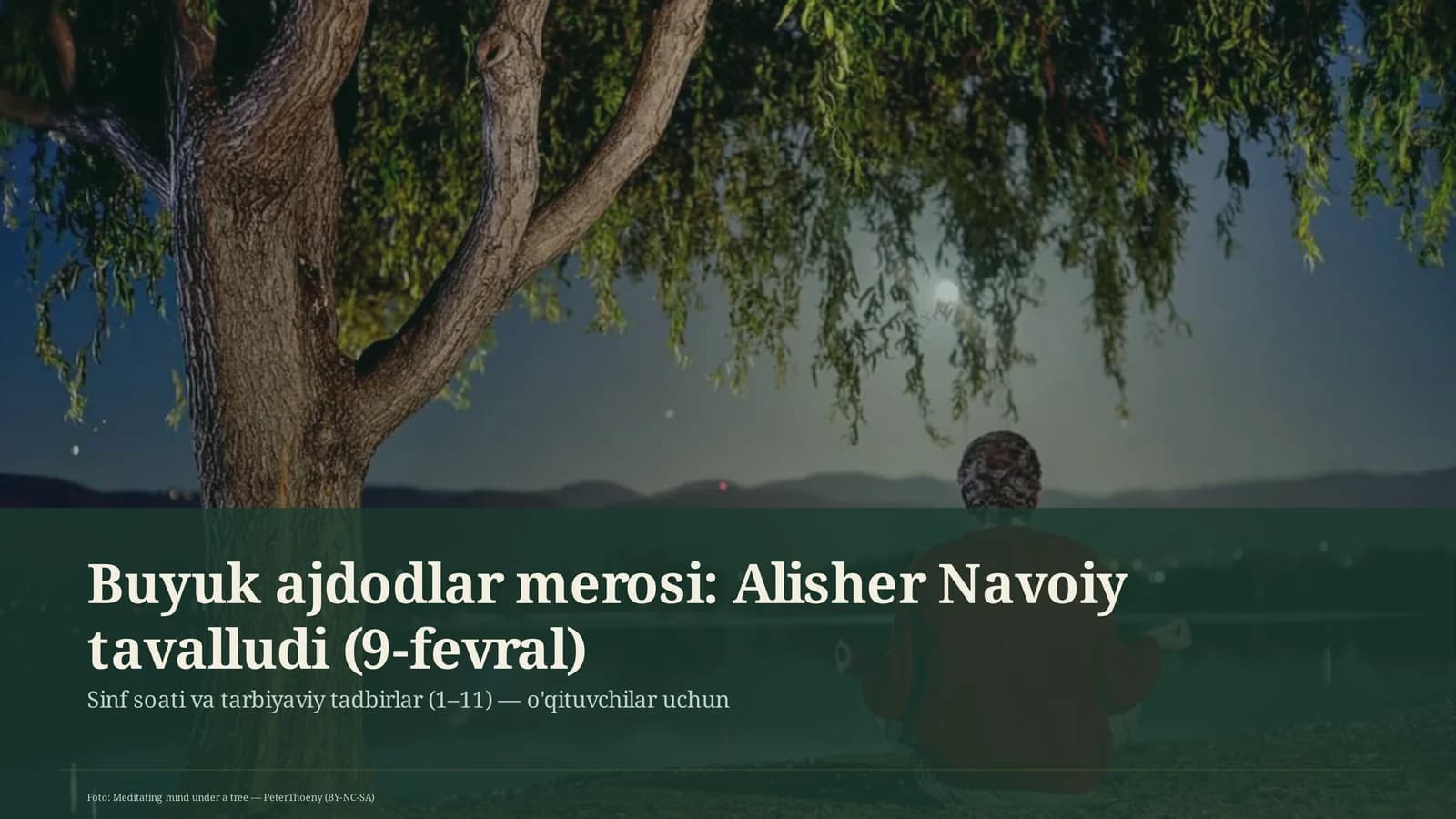Buyuk ajdodlar merosi: Alisher Navoiy tavalludi (9-fevral)