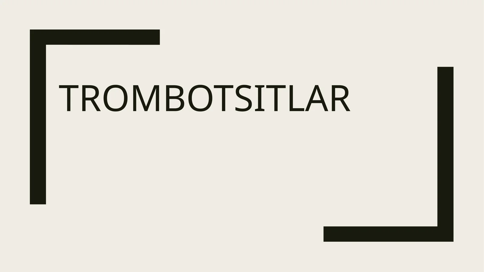 Тромбоцитлар